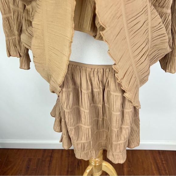 NWT Hope & May 2 Piece Gauzy Cotton Seeta Mini Skirt and Top Set Size M - Picture 3 of 11